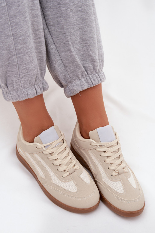 Zapatillas beige para mujer modelo Hanelor