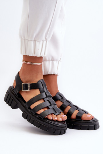 Sandalias de mujer en negro Rosarose