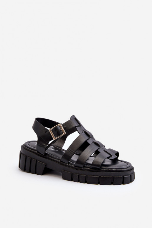 Sandalias de mujer en negro Rosarose
