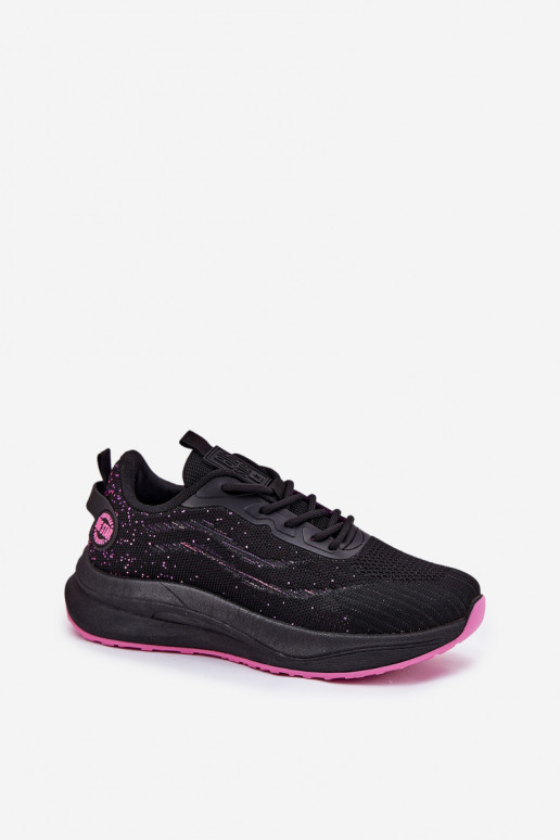 Zapatos deportivos de mujer negros con plataforma Big Star RR274523 HI-POLY SYSTEM