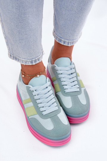 Zapatillas azules con plataforma Ovivene