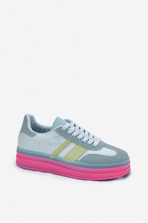 Zapatillas azules con plataforma Ovivene