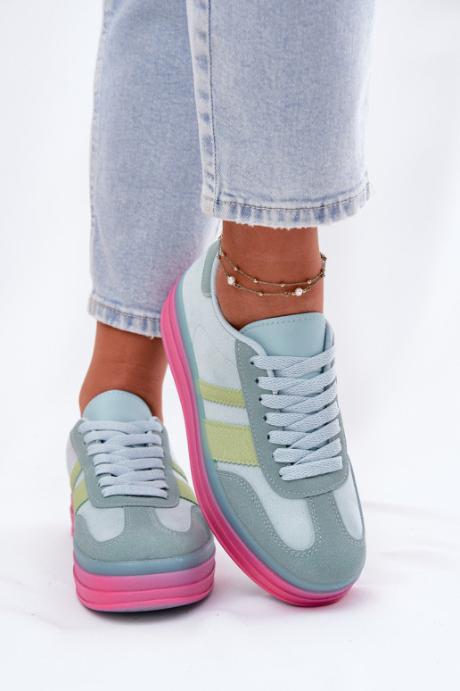 Zapatillas azules con plataforma Ovivene