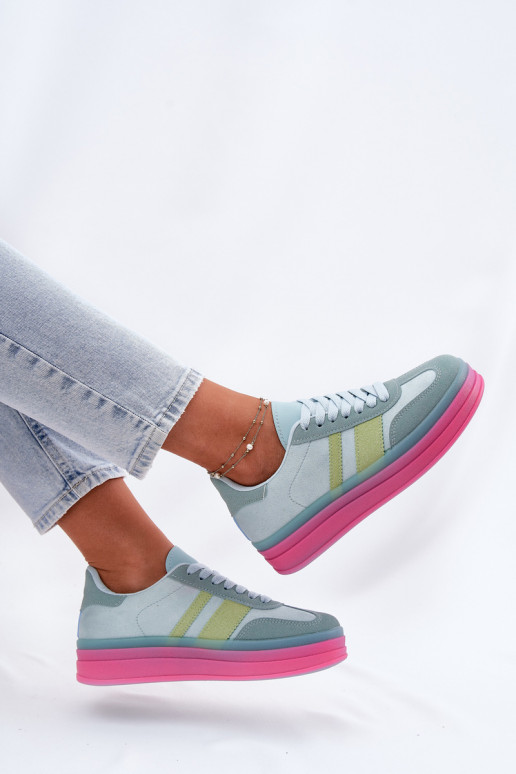 Zapatillas azules con plataforma Ovivene