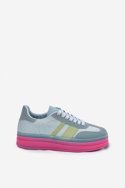 Zapatillas azules con plataforma Ovivene