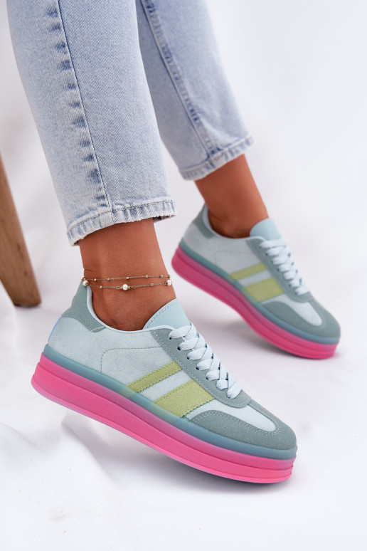 Zapatillas azules con plataforma Ovivene