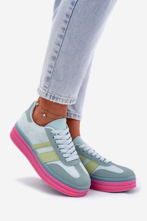 Zapatillas azules con plataforma Ovivene