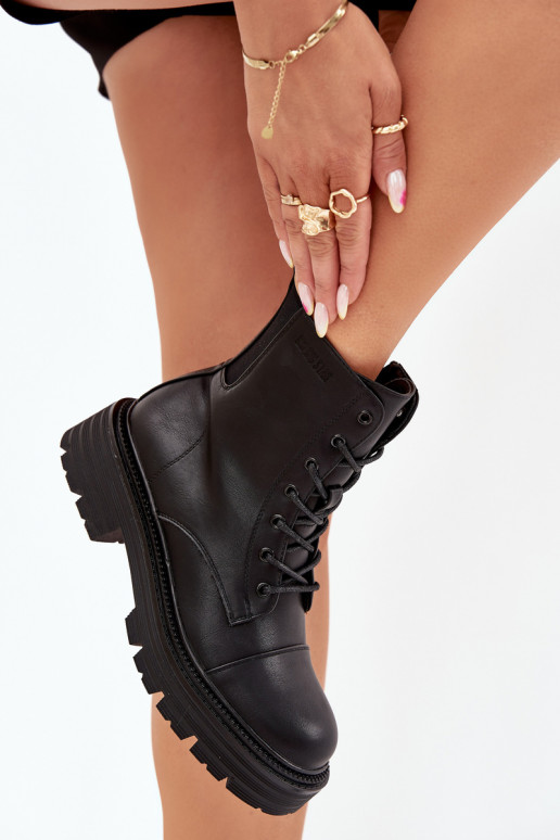 Botines de trabajo aislantes para mujer Big Star OO274140 en negro