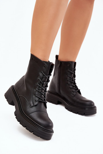 Botines de trabajo aislantes para mujer Big Star OO274140 en negro 2