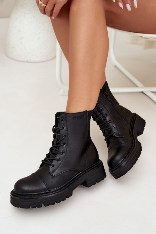 Botines de trabajo aislantes para mujer Big Star OO274140 en negro