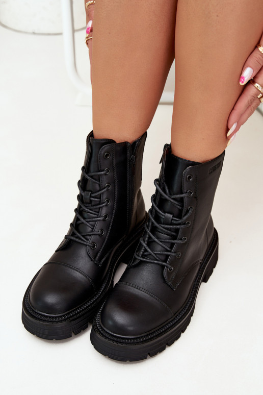 Botines de trabajo aislantes para mujer Big Star OO274140 en negro
