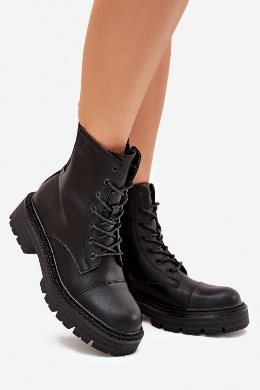 Botines de trabajo aislantes para mujer Big Star OO274140 en negro