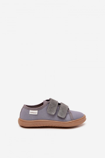 Chanclas "Barefoot" grises para niños "Sklandžiai" Milami Saphira 2