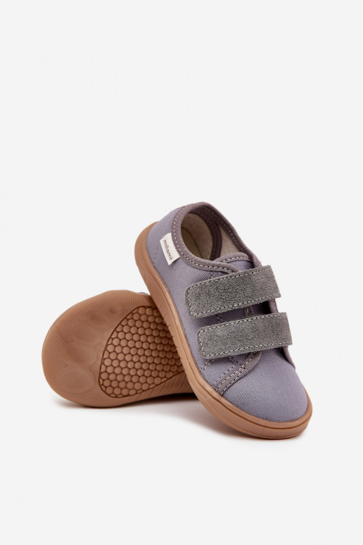 Chanclas "Barefoot" grises para niños "Sklandžiai" Milami Saphira
