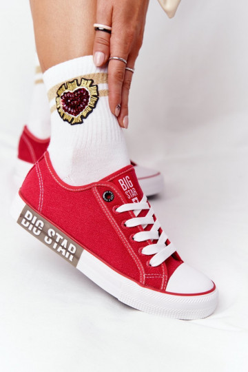 Zapatos de mujer BIG STAR HH274115 rojos