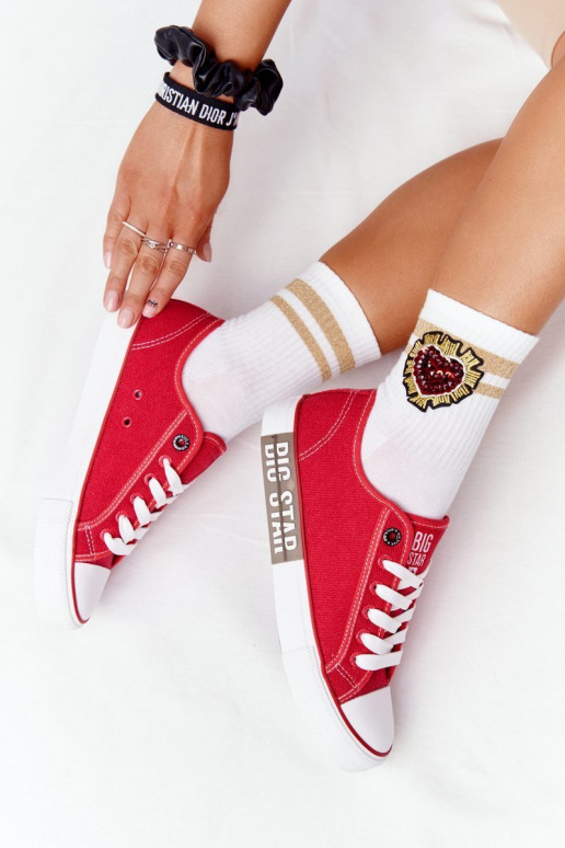 Zapatos de mujer BIG STAR HH274115 rojos