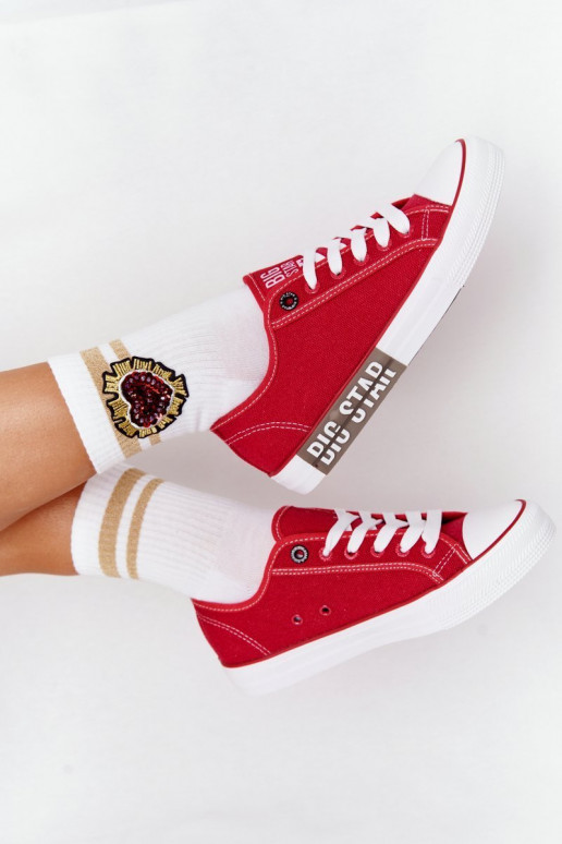 Zapatos de mujer BIG STAR HH274115 rojos