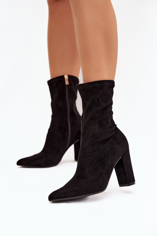 Botines de mujer con inserciones negras Rosivelle