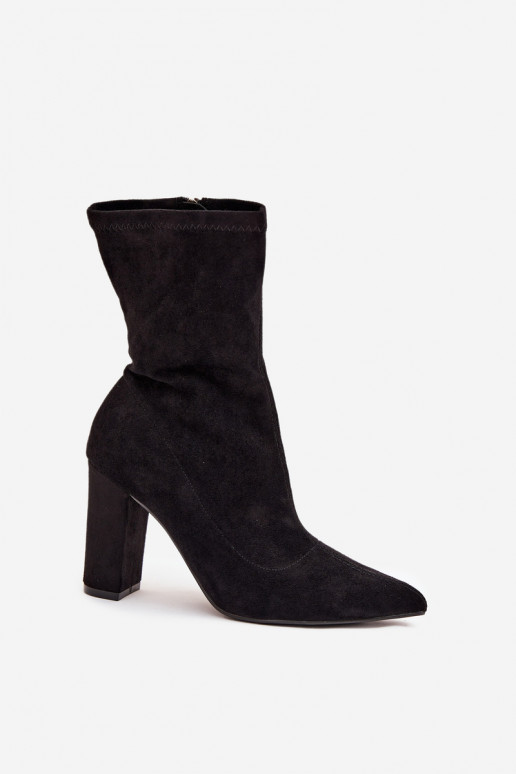 Botines de mujer con inserciones negras Rosivelle