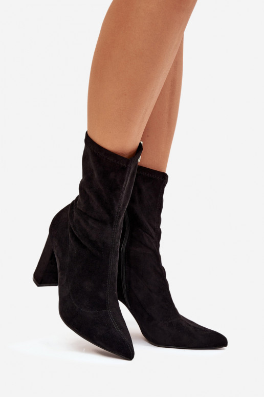 Botines de mujer con inserciones negras Rosivelle
