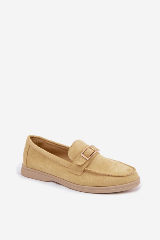 Mocasines amarillos para mujer con hebillas Belinae