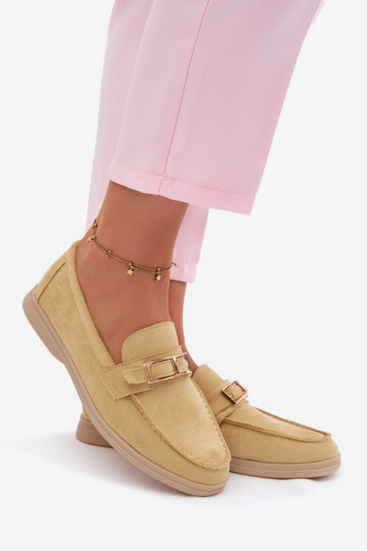 Mocasines amarillos para mujer con hebillas Belinae