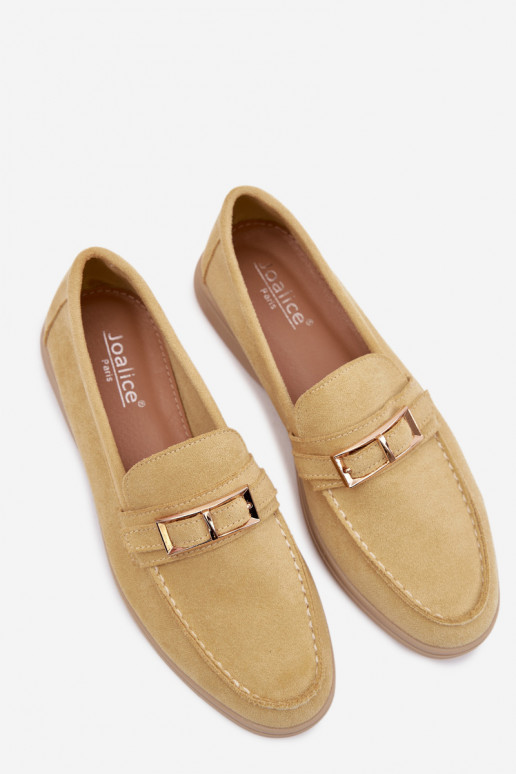 Mocasines amarillos para mujer con hebillas Belinae