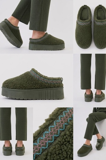Zapatillas de plataforma con tacón bajo y patrón bordado Greene 2