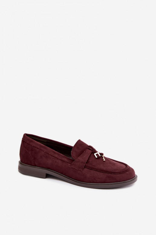 Mocasines burdeos para mujer de ante sintético Raylie