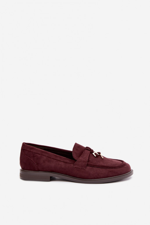 Mocasines burdeos para mujer de ante sintético Raylie