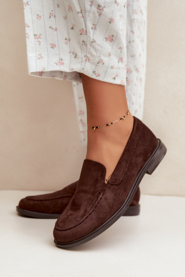 Mocasines de chocolate para mujer de ante sintético Laisie 2
