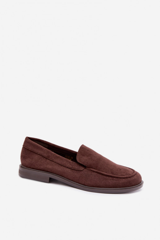 Mocasines de chocolate para mujer de ante sintético Laisie