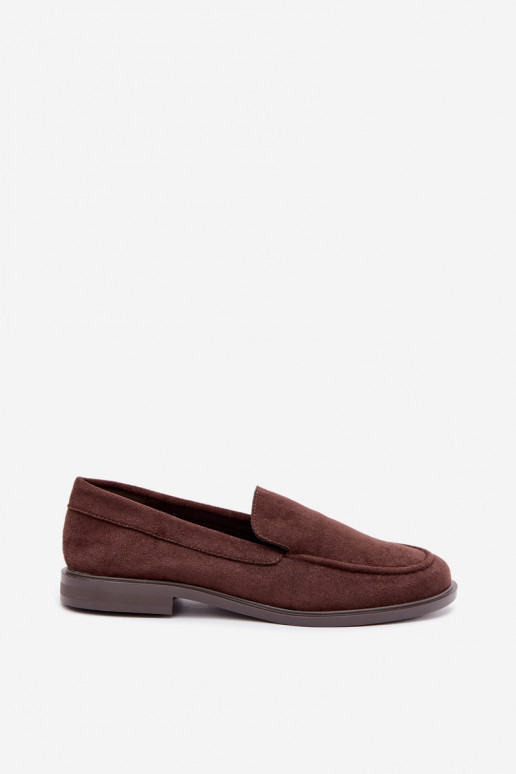 Mocasines de chocolate para mujer de ante sintético Laisie
