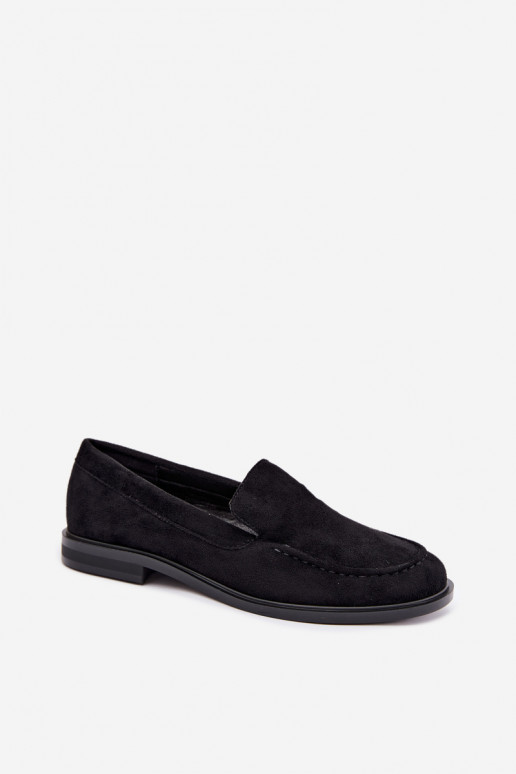 Mocasines negros para mujer de ante sintético Laisie