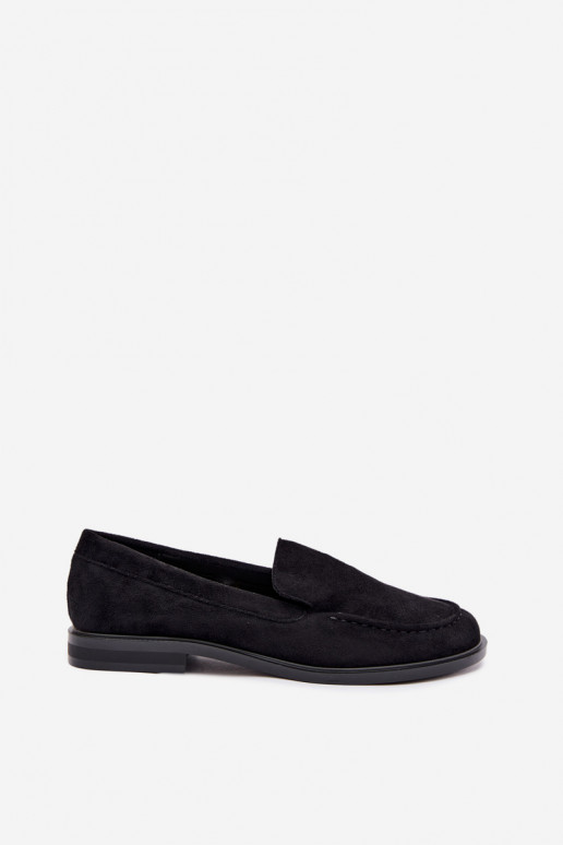 Mocasines negros para mujer de ante sintético Laisie