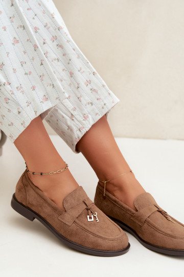 mocasines para mujer de ante sintético marrones Raylie