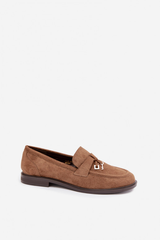 mocasines para mujer de ante sintético marrones Raylie