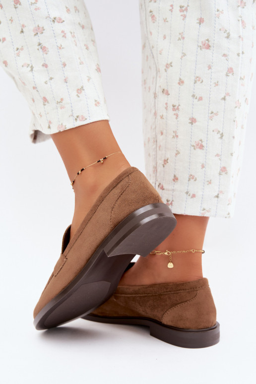 mocasines para mujer de ante sintético marrones Raylie