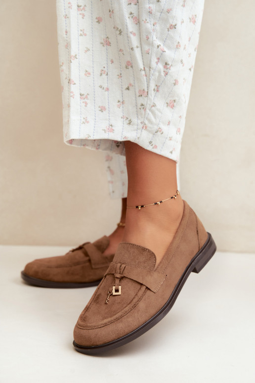 mocasines para mujer de ante sintético marrones Raylie