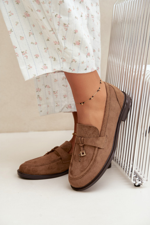 mocasines para mujer de ante sintético marrones Raylie