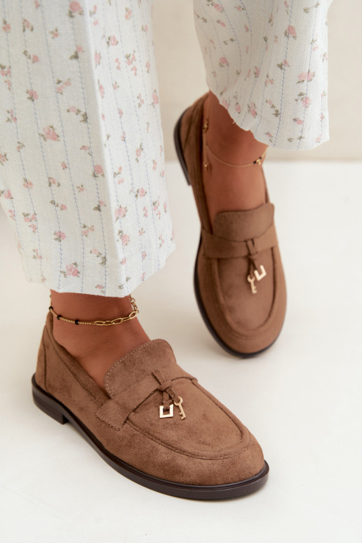 mocasines para mujer de ante sintético marrones Raylie