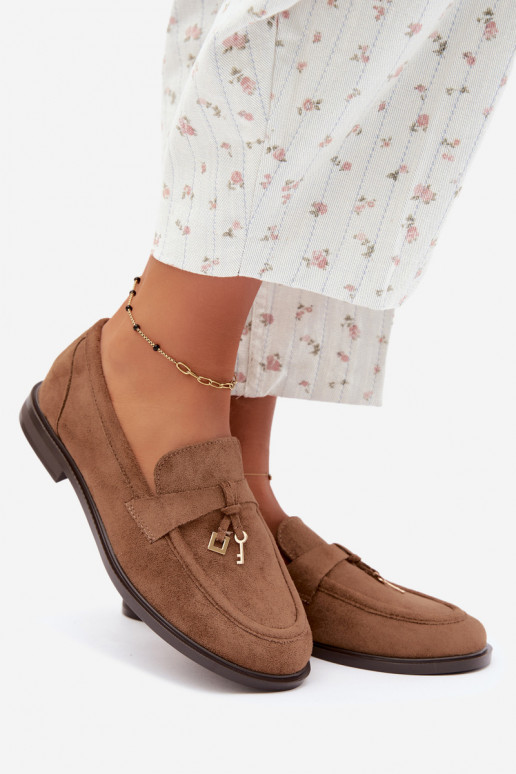 mocasines para mujer de ante sintético marrones Raylie