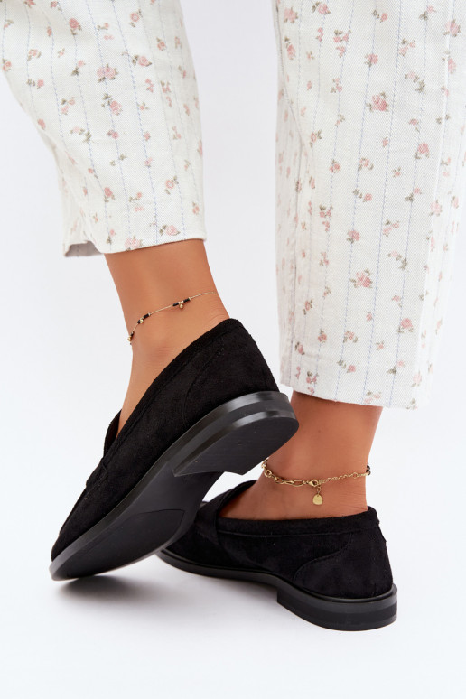mocasines para mujer de ante sintético negros Raylie