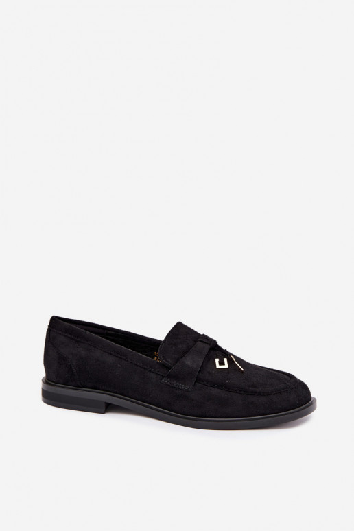 mocasines para mujer de ante sintético negros Raylie