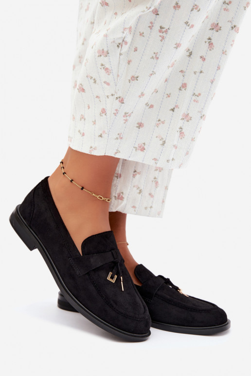 mocasines para mujer de ante sintético negros Raylie