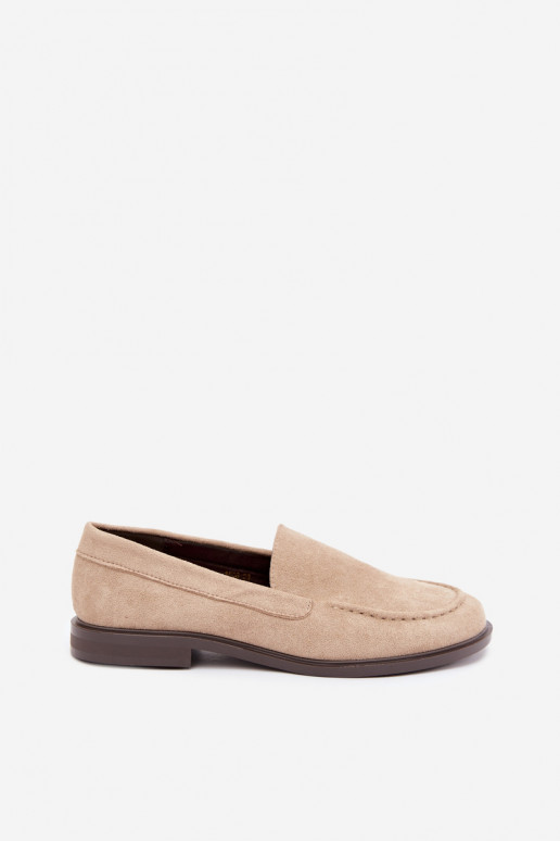 Mocasines para mujer de ante sintético, color arena Laisie
