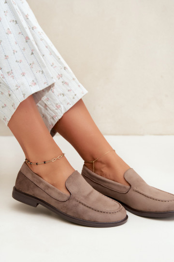 Mocasines para mujer de ante sintético, color arcilla Laisie