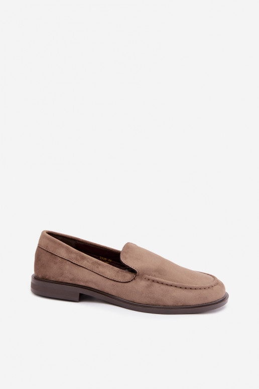 Mocasines para mujer de ante sintético, color arcilla Laisie