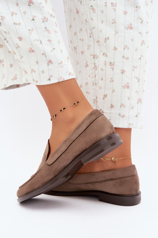 Mocasines para mujer de ante sintético, color arcilla Laisie