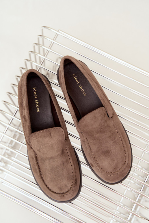 Mocasines para mujer de ante sintético, color arcilla Laisie